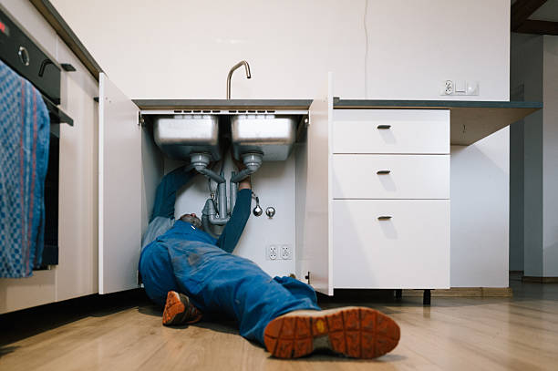 Professional Drain Cleaning technician working in Middletown, IN